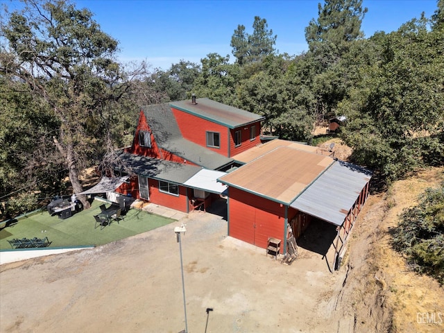 45071 Forest Dr, Posey, CA 93260 - aerial view of property and surrounding area