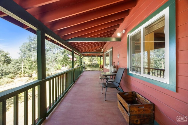 45071 Forest Dr, Posey, CA 93260 - view of wooden deck