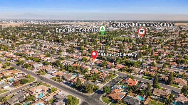 7601 Live Oak Way, Bakersfield, CA 93308 - aerial overview of property's location
