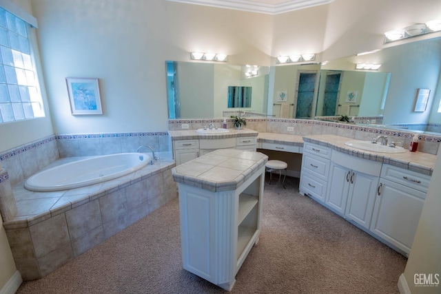 2318 Edingal St, Bakersfield, CA 93311 - bathroom with a bath and vanity