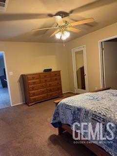 10011 Grand View Summit Dr, Bakersfield, CA 93311 - carpeted bedroom with ceiling fan