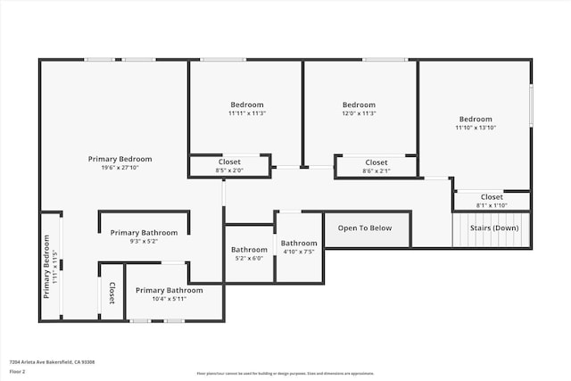 501 Reed St, Bakersfield, CA 93314 - floor plan / room layout