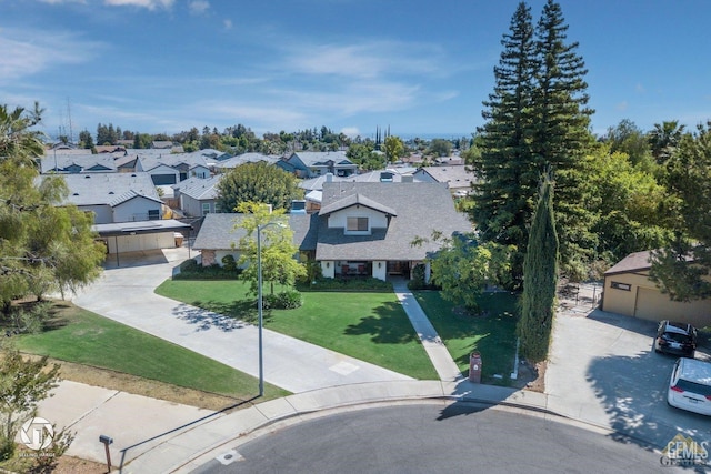 birds eye view of property