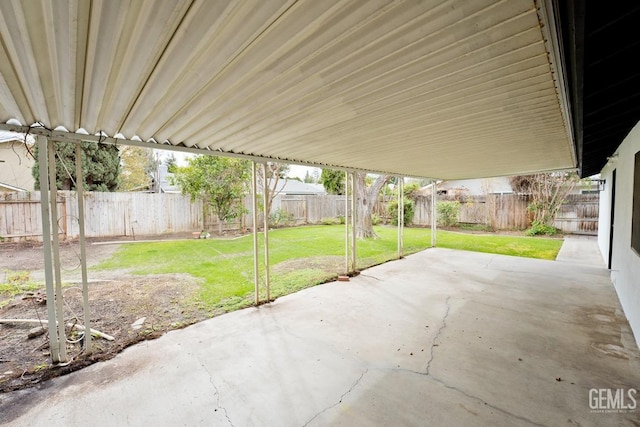 view of patio / terrace with a fenced backyard