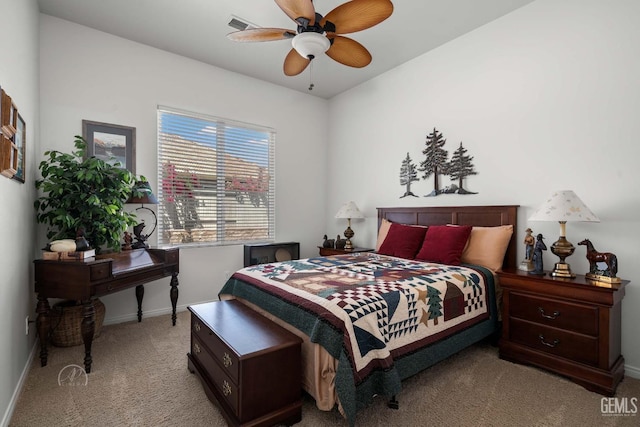 6315 Veronese Ct, Bakersfield, CA 93306 - bedroom featuring carpet flooring and a ceiling fan