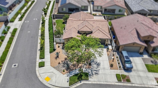 drone / aerial view featuring a residential view