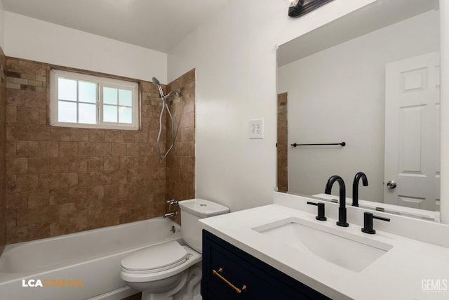2109 Custer Ave, Bakersfield, CA 93304 - full bath with toilet, vanity, and washtub / shower combination