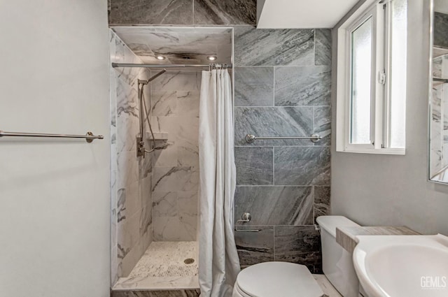 7701 Shetland Dr, Bakersfield, CA 93309 - bathroom with a stall shower and plenty of natural light