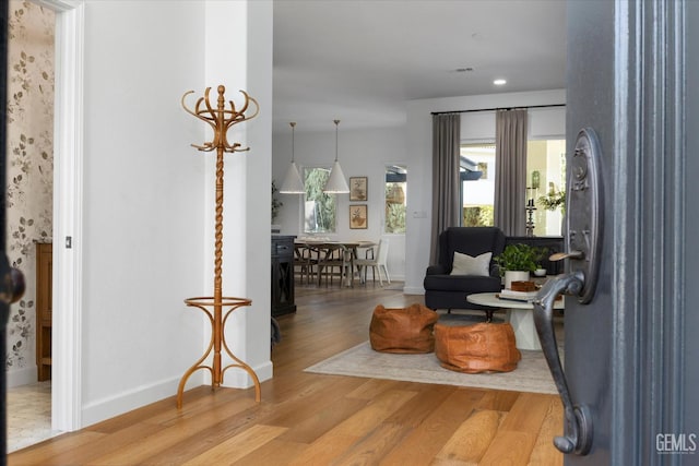 6707 Park W Cir, Bakersfield, CA 93308 - foyer entrance featuring wood finished floors and recessed lighting