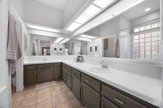6707 Park W Cir, Bakersfield, CA 93308 - full bathroom with double vanity and a shower