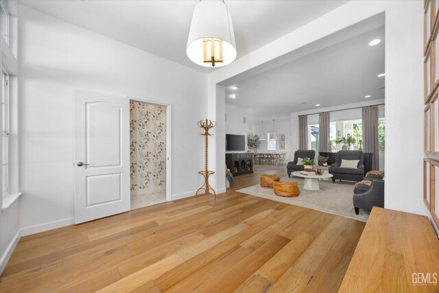 6707 Park W Cir, Bakersfield, CA 93308 - living area with wood finished floors and recessed lighting