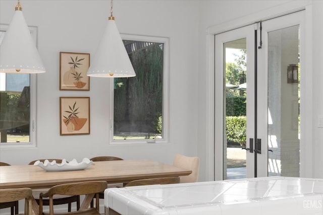 6707 Park W Cir, Bakersfield, CA 93308 - dining space with french doors