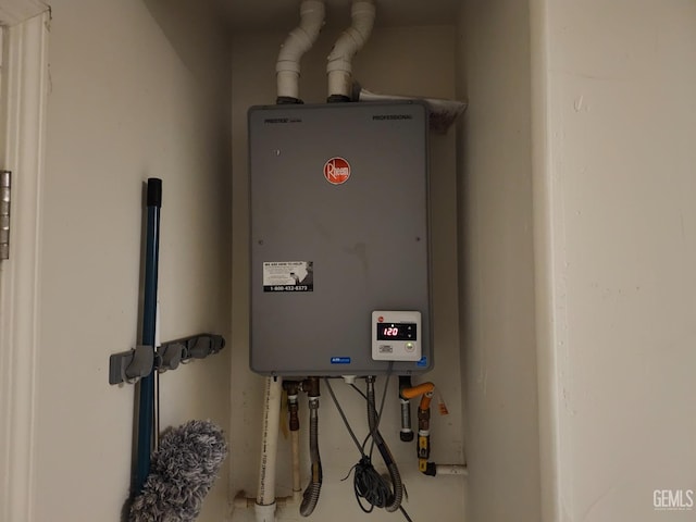 utilities featuring water heater