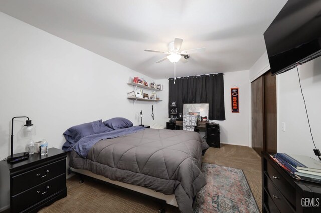 109 Bermuda St, Bakersfield, CA 93309 - bedroom featuring carpet floors and ceiling fan
