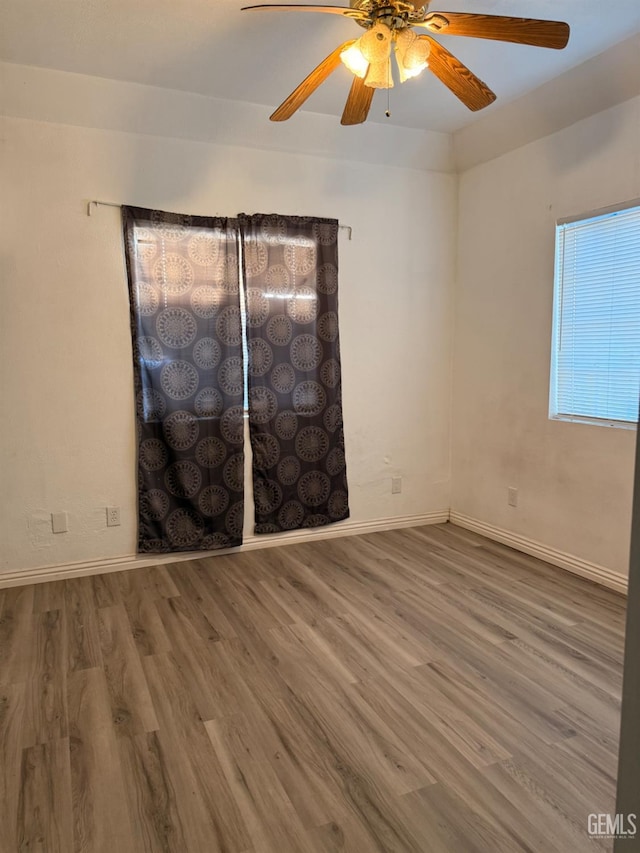 1107 Monterey St, Bakersfield, CA 93305 - spare room with wood finished floors and ceiling fan