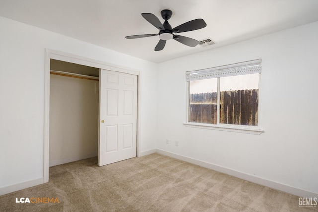 6905 Gwenivere Ct, Bakersfield, CA 93313 - unfurnished bedroom with carpet, a closet, and ceiling fan