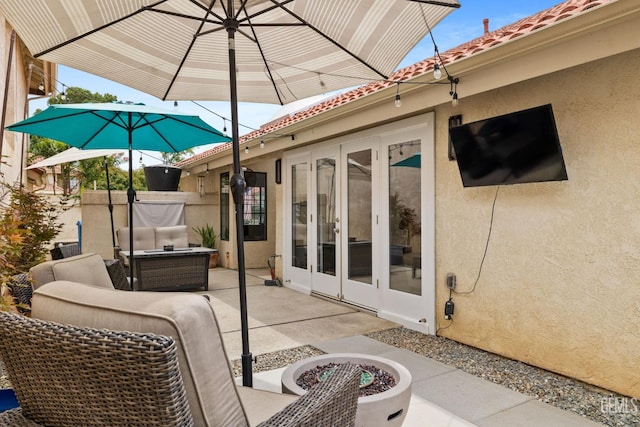 8220 Birmingham St, Bakersfield, CA 93311 - view of patio with french doors