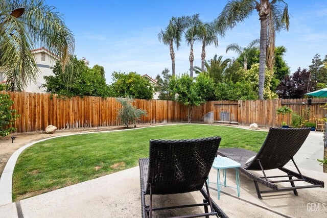 8220 Birmingham St, Bakersfield, CA 93311 - view of yard with a patio area