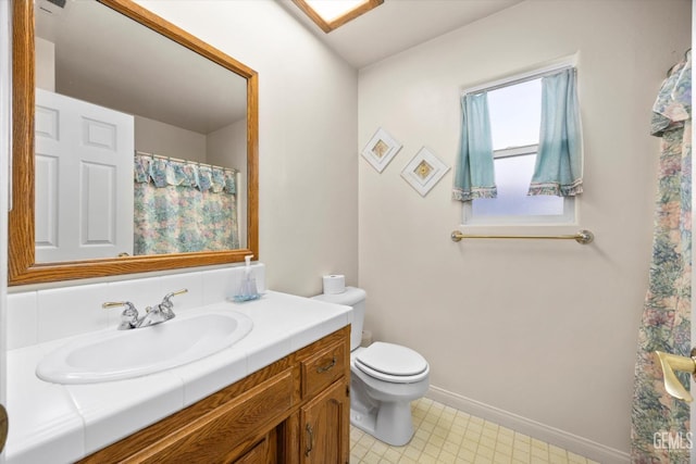 10200 Cheyenne Dr, Bakersfield, CA 93312 - full bathroom featuring vanity and a shower with shower curtain