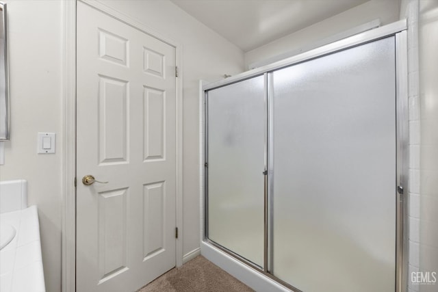 10200 Cheyenne Dr, Bakersfield, CA 93312 - bathroom featuring a shower stall and vanity