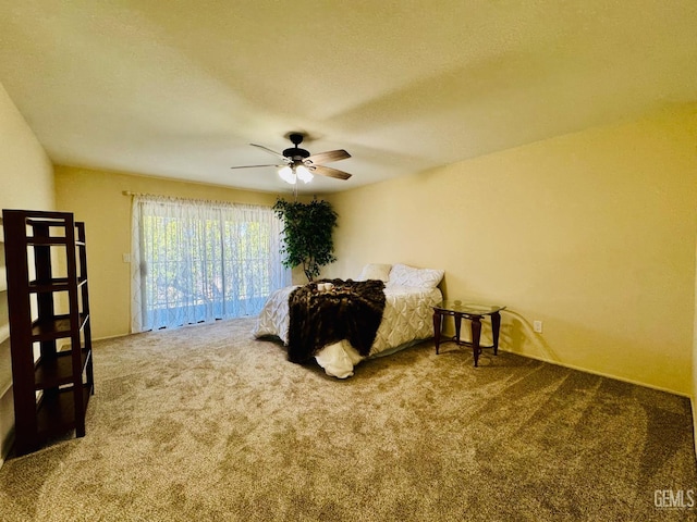 4208 Tierra Verde St Unit 2, Bakersfield, CA 93301 - bedroom with carpet and ceiling fan