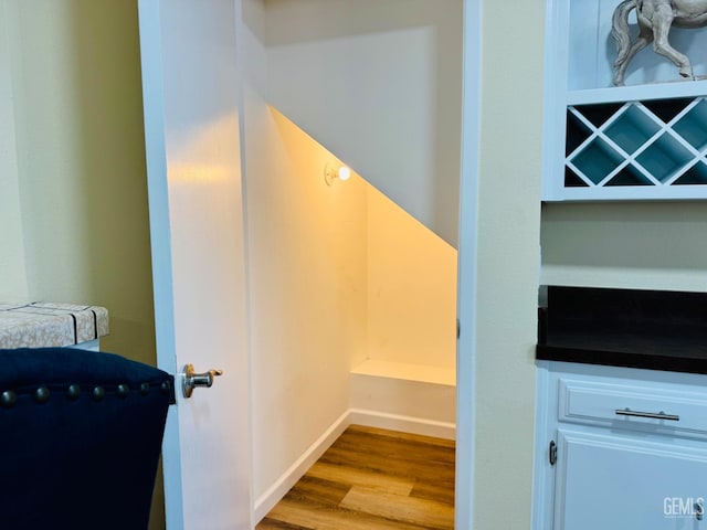 4208 Tierra Verde St Unit 2, Bakersfield, CA 93301 - stairway with wood finished floors and baseboards