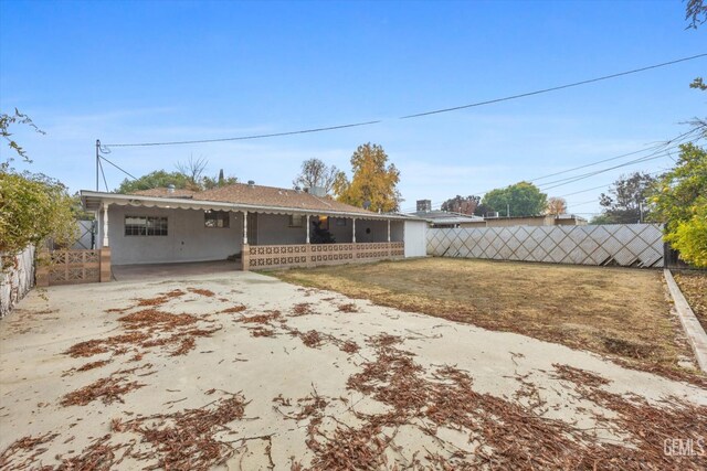 view of back of property