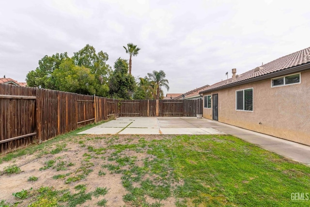 view of yard featuring a patio