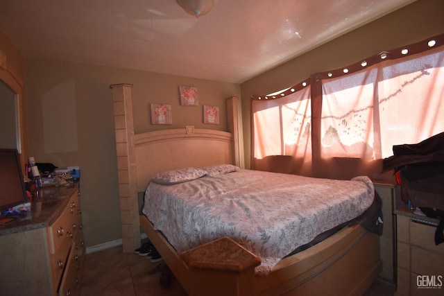 view of tiled bedroom