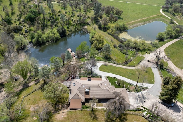 4227 Poso Flat Rd, Bakersfield, CA 93308 - bird's eye view with a water and mountain view