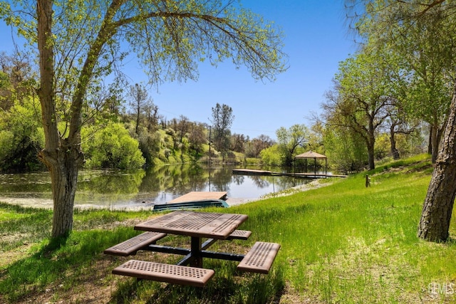 4227 Poso Flat Rd, Bakersfield, CA 93308 - view of property's community featuring a boat dock and a water view