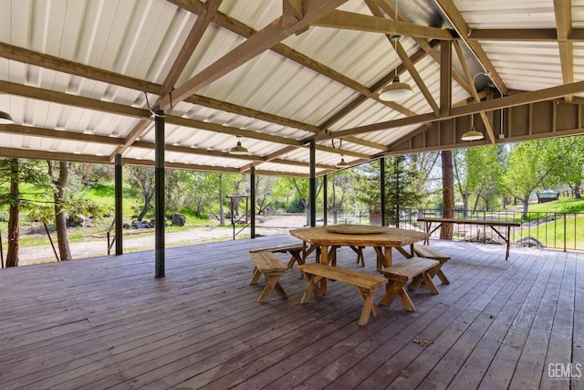 4227 Poso Flat Rd, Bakersfield, CA 93308 - deck with outdoor dining area