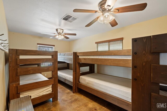 4227 Poso Flat Rd, Bakersfield, CA 93308 - unfurnished bedroom with a ceiling fan and visible vents