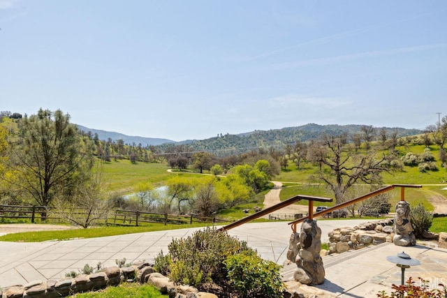 4227 Poso Flat Rd, Bakersfield, CA 93308 - view of community featuring fence and a water and mountain view