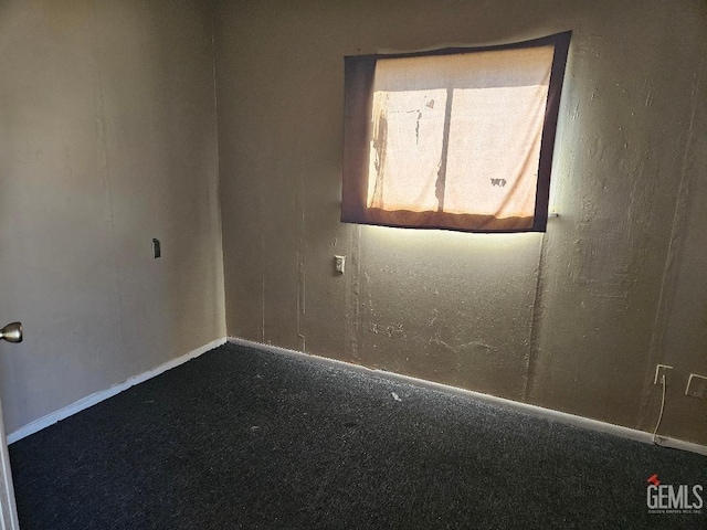 unfurnished room with carpet floors