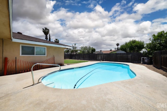 3717 Basin Ave, Bakersfield, CA 93309 - view of swimming pool featuring a fenced backyard and a patio