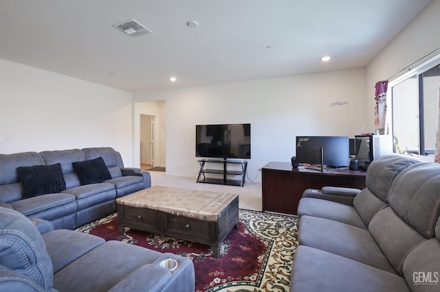 10213 Breitenbush Ave, Bakersfield, CA 93311 - carpeted living room with recessed lighting
