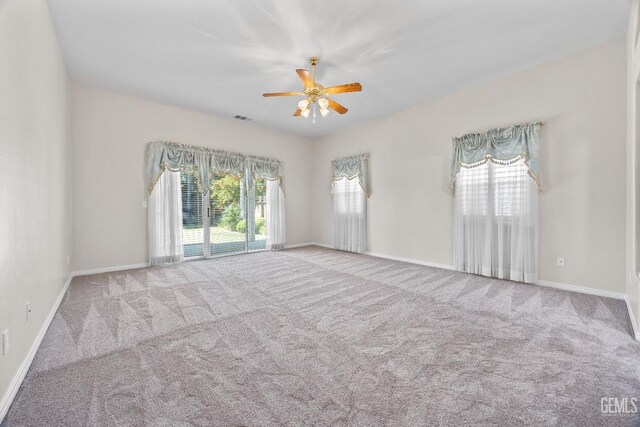 10611 Fishers Peak Dr, Bakersfield, CA 93312 - carpeted spare room featuring a ceiling fan and baseboards