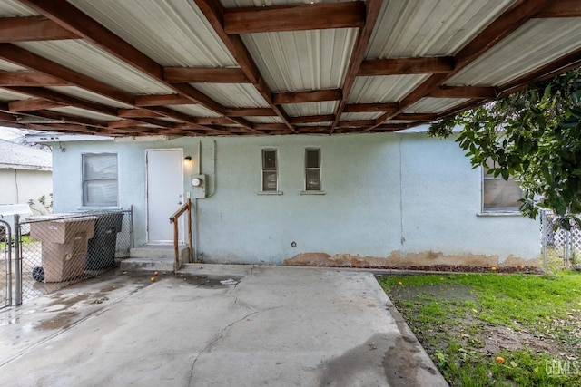 view of patio / terrace with fence