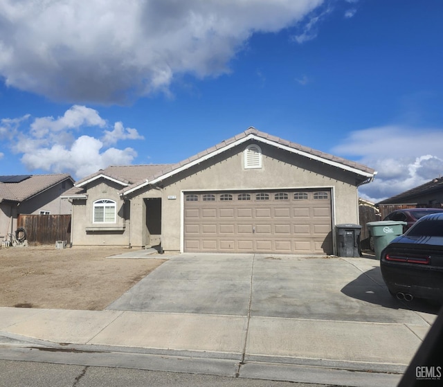 ranch-style house with a garage