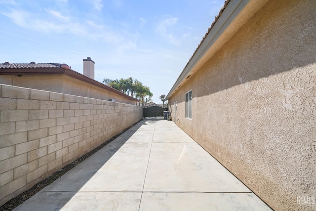 view of home's exterior featuring a patio area