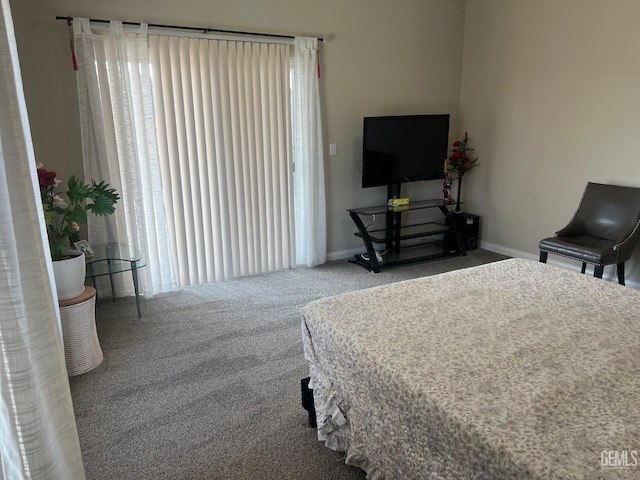 bedroom featuring carpet flooring