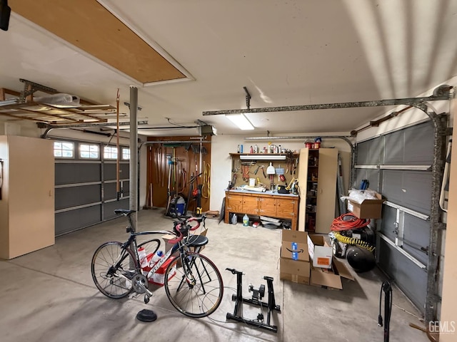 15725 Marty Ave, Bakersfield, CA 93314 - garage featuring a workshop area