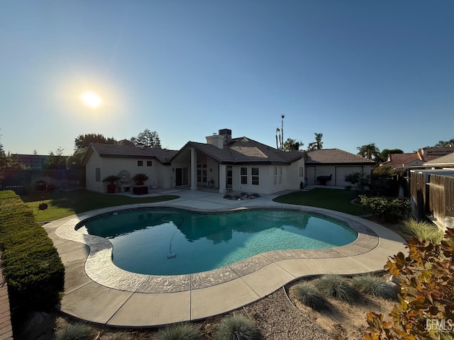 15725 Marty Ave, Bakersfield, CA 93314 - view of pool with a fenced backyard and a patio
