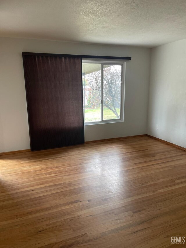 820 Park St, Lodi, CA 95240 - spare room with wood finished floors, baseboards, and a textured ceiling