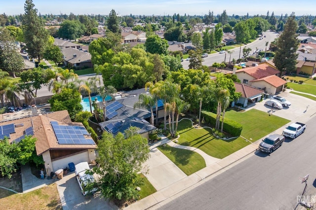 drone / aerial view featuring a residential view