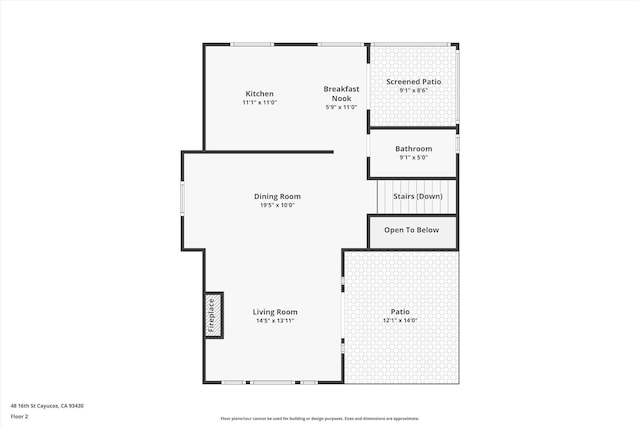 48 16th St, Cayucos, CA 93430 - view of property floor plan