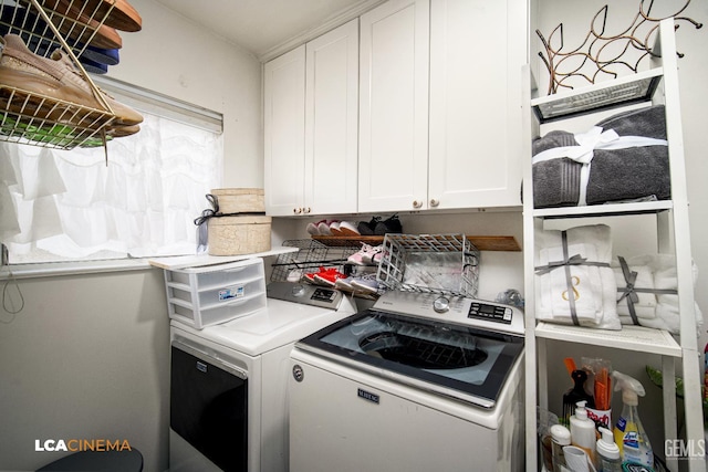1102 Oleander Ave, Bakersfield, CA 93304 - washroom featuring cabinet space and independent washer and dryer