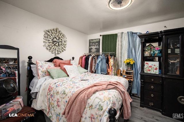 1102 Oleander Ave, Bakersfield, CA 93304 - bedroom with wood finished floors and vaulted ceiling