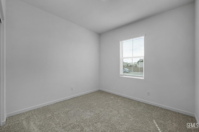 unfurnished room with carpet flooring